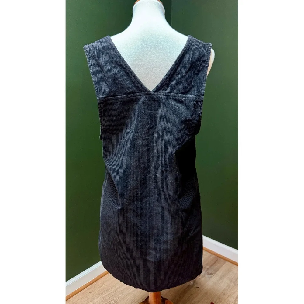 Vintage Urban Oasis Black Corduroy Dress Women's Size M - Picture 2 of 7